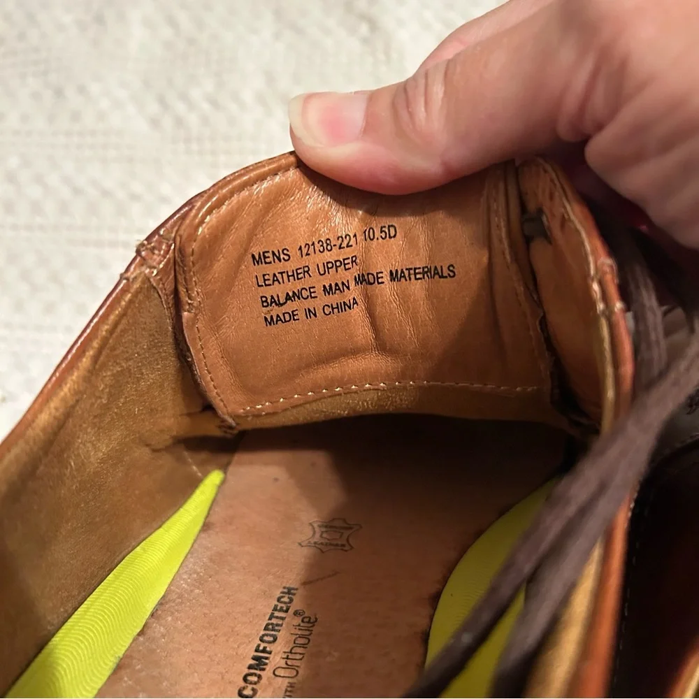 Florsheim Brown Leather‎ Oxford Dress Shoes with Rounded Toe 10.5D